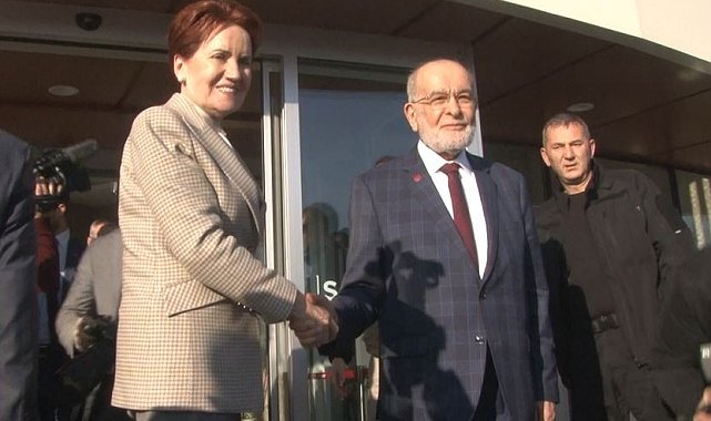 İYİ Parti lideri Akşener, Saadet Partisi Lideri Karamollaoğlu'nu ziyaret etti