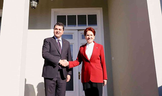İYİ Parti lideri Akşener'den Demokrat Parti lideri Uysal'a ziyaret