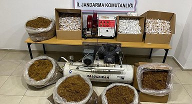 Kaçak tütün sattığı tespit edilen şüpheliyi jandarma yakaladı