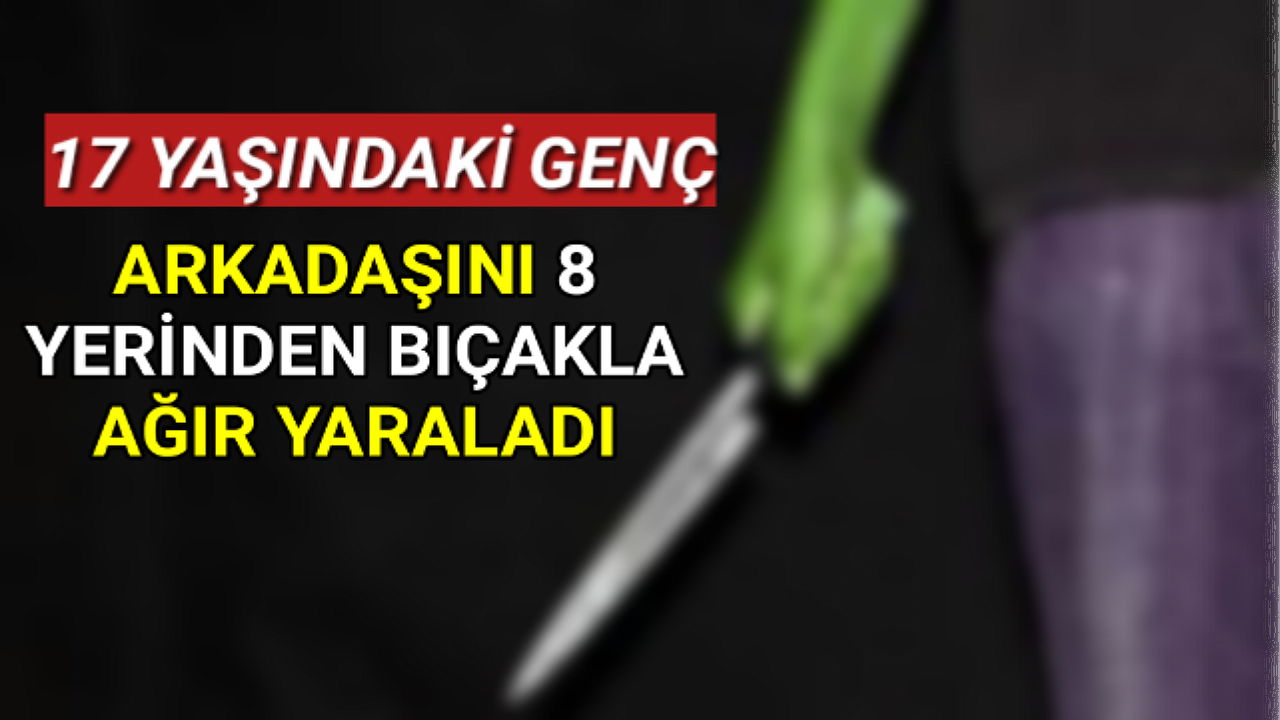 Karaman'da Arkadaşını 8 Yerinden Bıçakla Ağir Yaraladı
