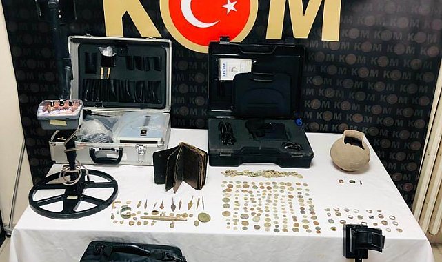 Karaman'da tarihi eser kaçakçılığı: 7 gözaltı