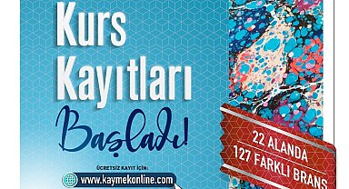 KAYMEK'in 2. dönem kurs kayıtlarına ilk saatlerden yoğun ilgi
