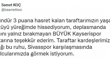 Kayserispor Basın Sözcüsü Batuhan Samet Koç: