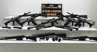 Konya'da kaçak silah operasyonu