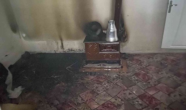 Konya'da müstakil evde yangın