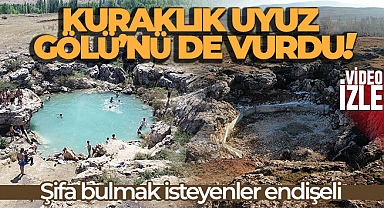 Kuraklık Uyuz Gölü'nü de vurdu