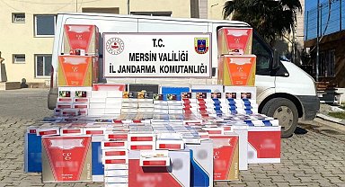 Mersin'de 170 bin adet kaçak sigara ele geçirildi