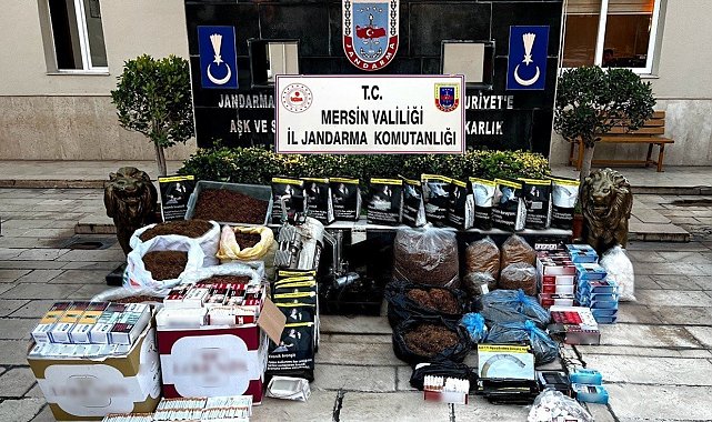 Mersin'de 70 bin kaçak makaron ele geçirildi