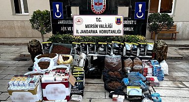Mersin'de 70 bin kaçak makaron ele geçirildi