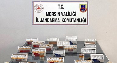 Mersin'de kaçak sigara ve makaron operasyonu
