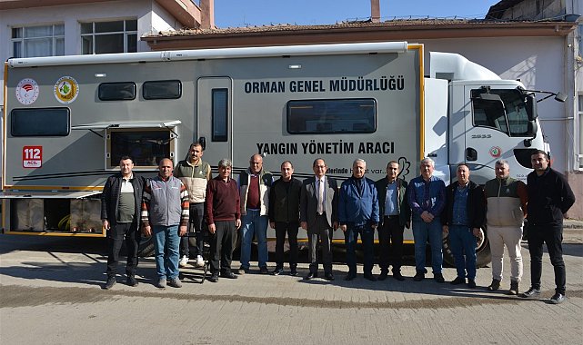 Mersin'de orman yangınları artık 'mobil yangın yönetim aracından' koordine edilecek