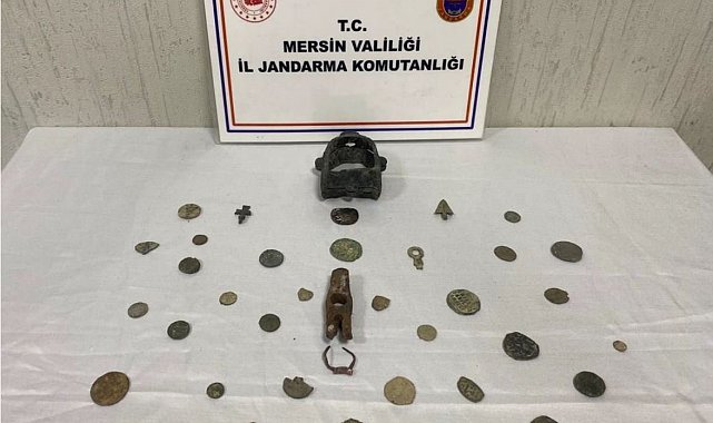 Mersin'de Roma ve Bizans dönemine ait 40 sikke ele geçirildi