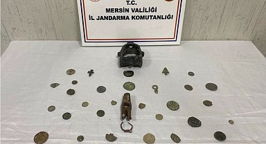 Mersin'de Roma ve Bizans dönemine ait 40 sikke ele geçirildi
