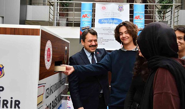 Öğrenciler kitaplarını hükümlülere bağışladı