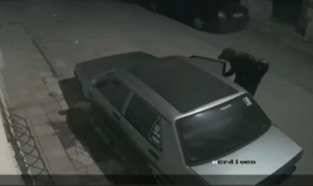 Oto faresi güvenlik kameralarına yakalandı