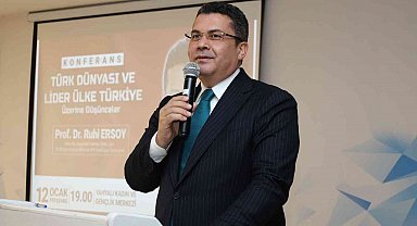 Prof. Dr. Ruhi Ersoy, Yahyalı'da konferans verdi