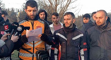 Saldırıya uğrayan kuryelerden basın açıklaması