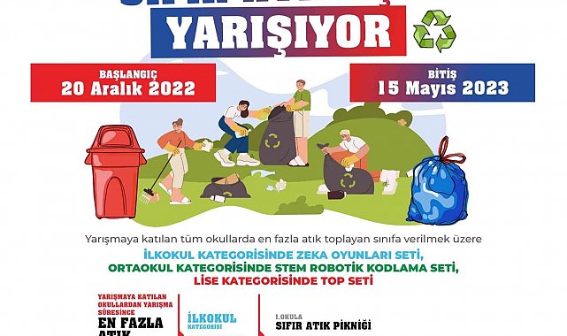 Selçuklu'da okullar sıfır atık için yarışıyor