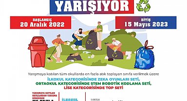Selçuklu'da okullar sıfır atık için yarışıyor