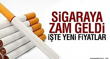 Sigaraya Zam Geldi