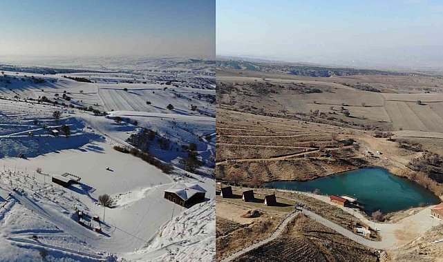 Son yılların en kurak kışı: İki fotoğraf arasındaki fark kuraklığı gözler önüne serdi