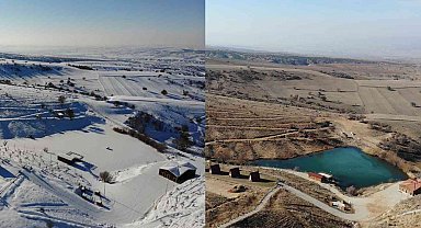 Son yılların en kurak kışı: İki fotoğraf arasındaki fark kuraklığı gözler önüne serdi