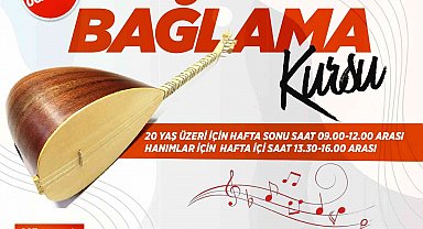 Talas Musiki Cemiyeti'nde bağlama kursu