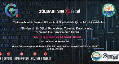 Türkiye'nin ilk dijital temel atma töreni Gölbaşı'nda gerçekleştirilecek