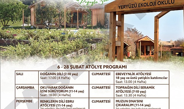 Yeryüzü Ekoloji Okulu şubat atölyeleri başlıyor