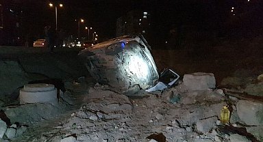 Yoldan çıkan minibüs devrildi: 1 ağır yaralı
