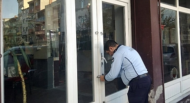 Bursa Osmangazi'de ruhsatsız kahvehaneye mühür