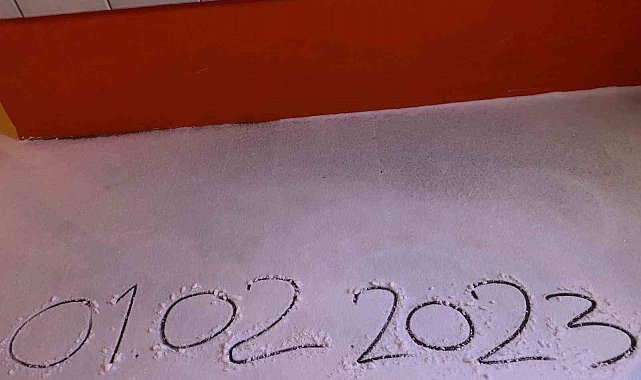 Çankırı'da yılın ilk karı yağdı