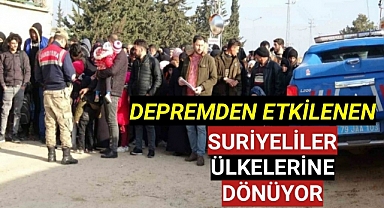 Depremden Etkilenen Suriyeliler Ülkelerine Dönüyor