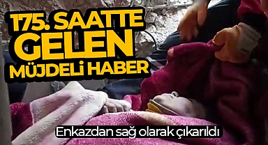 Hatay’da 175’inci saatte Naide Umay enkazdan sağ olarak çıkarıldı