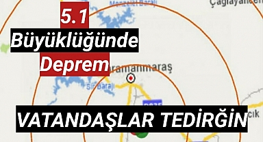 Kahramanmaraş'ta Korkutan Deprem