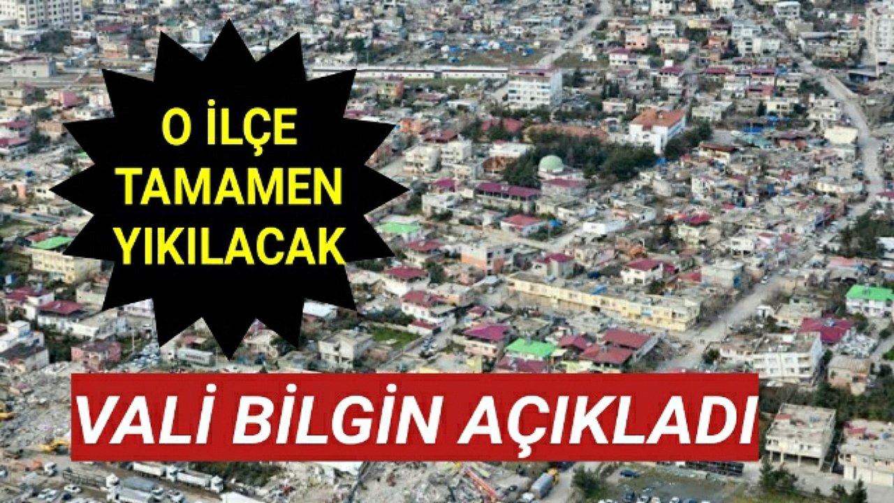 O İlçe Yeniden İnşa Edilecek