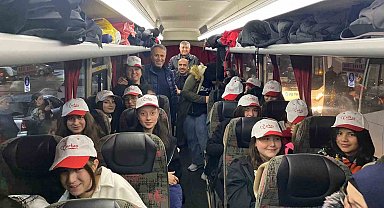 250 kişiden oluşan öğrenci topluluğu Çanakkale'ye uğurlandı