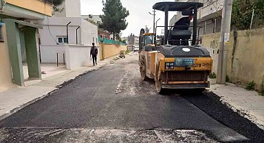 Akdeniz'de yol çalışmaları sürüyor