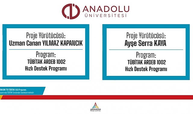 Anadolu Üniversitesi projelerine TÜBİTAK'tan destek