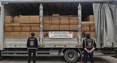 Ankara'da 3 ton 600 kilo kaçak tütün ele geçirildi