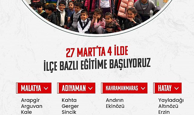 Bakan Özer: "27 Mart'ta afet bölgesindeki 4 ilimizde kademeli olarak eğitime başlıyoruz"