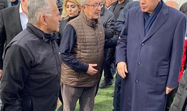 Başkan Büyükkılıç, Erdoğan ile Elbistan'da bir araya geldi