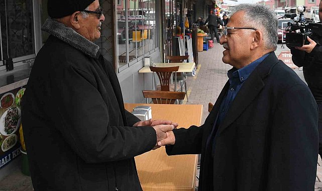 Başkan Büyükkılıç'tan Doğu Garajı esnafına ziyaret