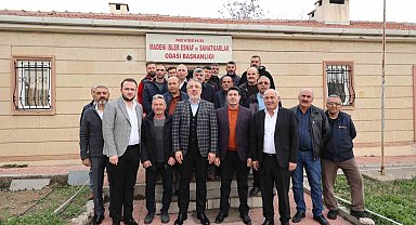 Başkan Savran, Madeni İşler Esnaf Ve Sanatkarlar Odası'nı ziyaret etti