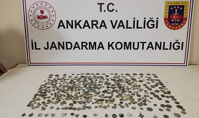 Başkentte farklı dönemlere ait 680 adet sikke ele geçirildi