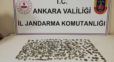 Başkentte farklı dönemlere ait 680 adet sikke ele geçirildi