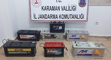 Çaldıkları aküleri sosyal medya üzerinden satmaya çalışan 3 kişi yakalandı