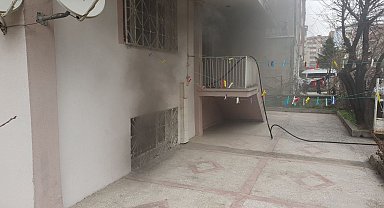 Çamaşır makinesinden çıkan yangın, ekipler tarafından söndürüldü