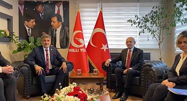 CHP Genel Başkanı Kılıçdaroğlu, Milli Yol Partisi Başkanı Çayır'ı ziyaret etti