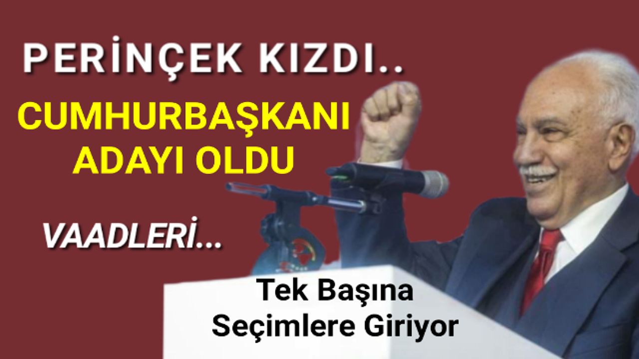DOĞU PERİNÇEK ADAYLIĞINI AÇIKLADI